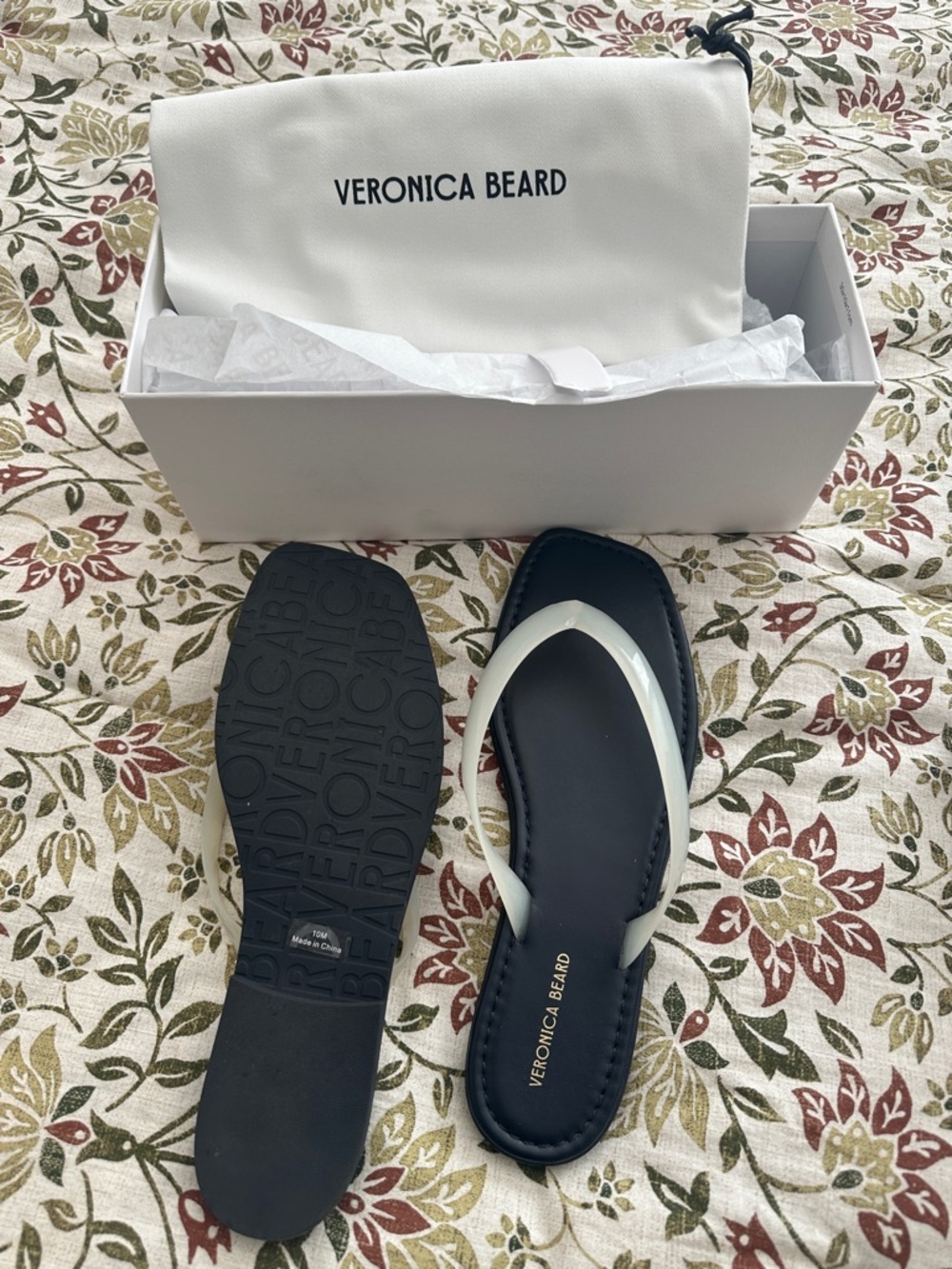 Veronica Beard Clea Coconut Jelly Flip Flop